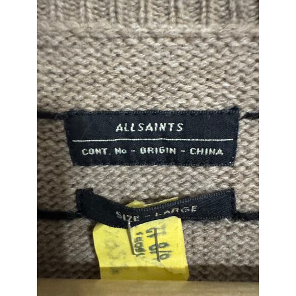 ALLSAINTS Hexen Dot Lambswool Blend Sweater Size Large - Picture 4 of 6